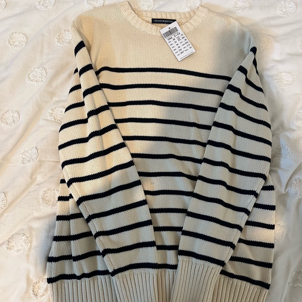 Brandy melville stripped sweater
